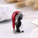thumbnail image 5 of Broche navideño para mujer, broche navideño con cristales de imitación para hombre, broche navideño con forma de pingüino, 5 of 5