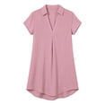 thumbnail image 5 of TRUNZI Beach Cover Ups for Women Short Sleeve V Neck Flowy Loose Fit Lightweight Bathsuit Swimwear Dresses Pink S, 5 of 7