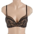 thumbnail image 3 of Women's Gossard 8821 Glamour Lace Wireless Plunge Bra with Uplift (Black/Nude 32E), 3 of 4