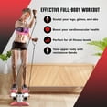 thumbnail image 5 of Nordic Lifting Mini Stepper  Stair Climber Exercise Machine with Resistance Bands  330 LBS Capacity, Pink, 5 of 8