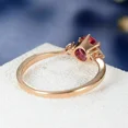 thumbnail image 4 of 2Ct Round Lab Created Pink Sapphire Wedding Ring 14K Rose Gold Plated Silver, 4 of 4