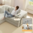 thumbnail image 6 of 118" Cloud Modular Sectional Couch - 6 in 1 Boneless Memory Foam Sofa, L-Shaped Big Comfy Corduroy Couches, Convertible Sleeper Sofa for Living Room, No Assembly Required, DIY Combination(Warm Gray), 6 of 8