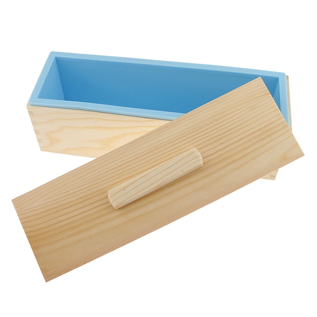 yuksok Wood Box Silicone Mold Reusable 1200ml Christmas Handicrafts Tool Set Food Grade