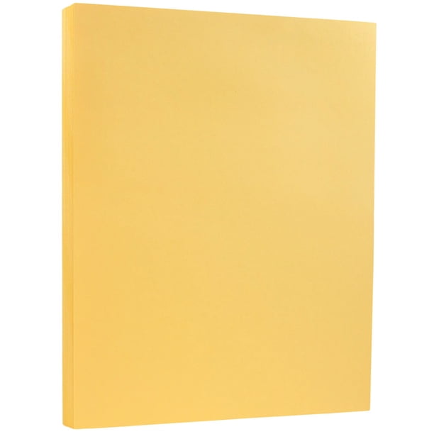 JAM Vellum Bristol 110lb Index Cardstock, 8.5 x 11 Coverstock, Buff, 50
