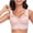 Pink, variant on MOJOGO Women's Wireless Bra Wide Strap Mesh Patchwork Bras Comfortable Seamlesss Full Coverage Side Smoothing Longline Bralette M