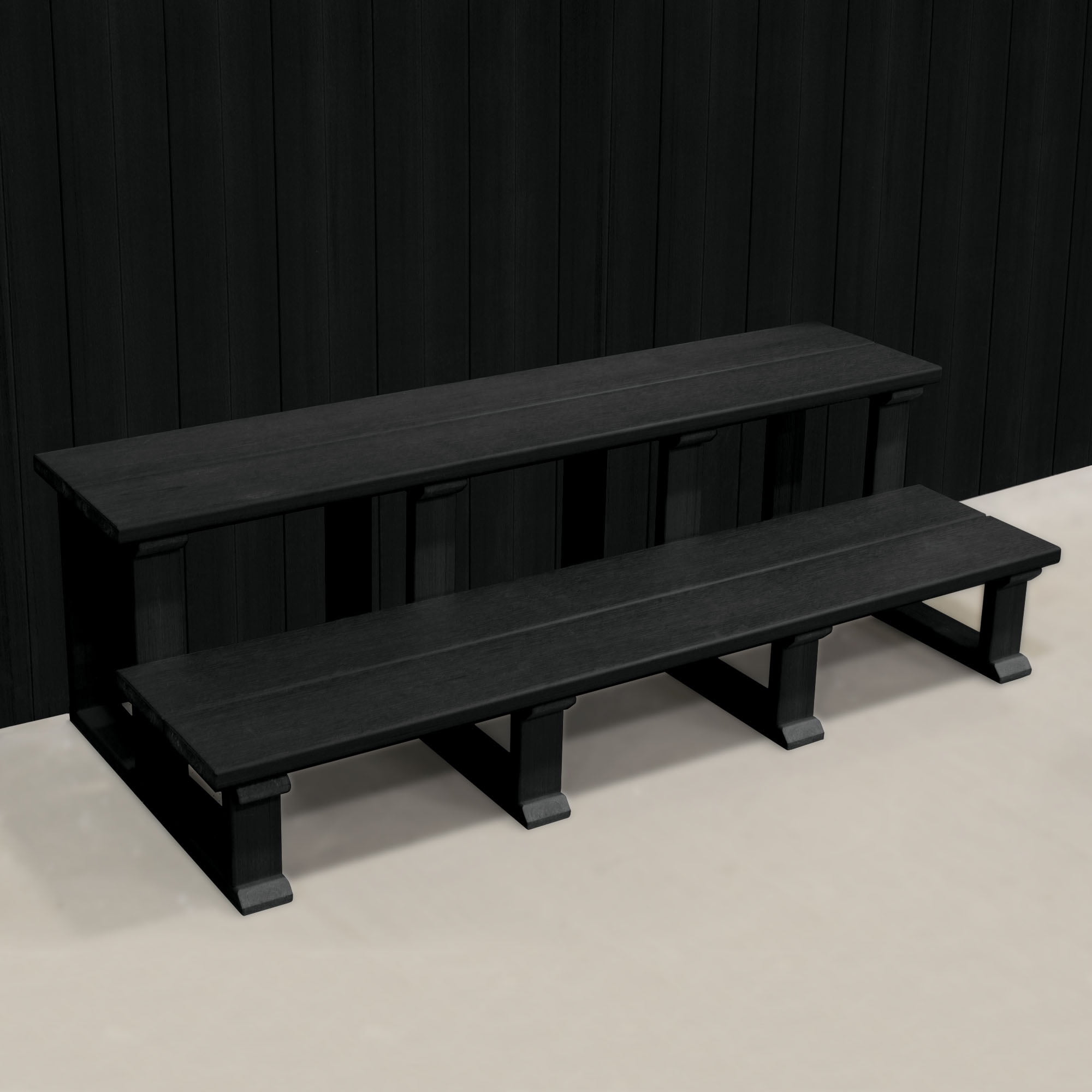 Highwood Hot Tub, Two Tier Steps - 48" Wide, Outdoor, Eco-friendly, Synthetic Wood