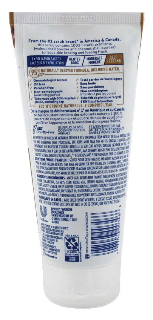 St Ives Scrub Energizing Coconut & Coffee 6oz (Pack of 3)