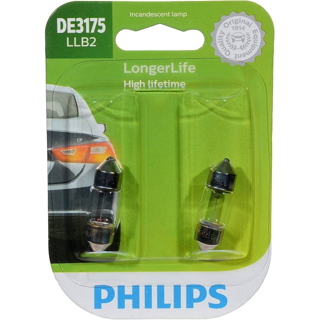 Paquete de 2 bombillas en miniatura Philips DE3175 LongerLife