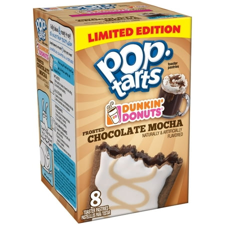Kelloggs Pop-Tarts, Dunkin Donuts Frosted Chocolate Mocha, 8 Ct