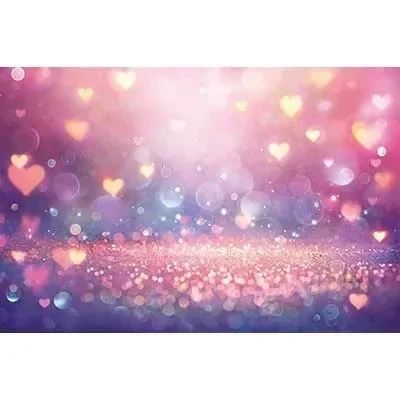 February 14 Valtines Day Background Wom Birthday Heart Love Rose Draping Fabric Backdrop Pink Curtain Shooting Props