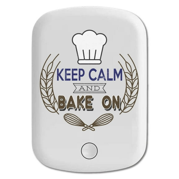 DistinctInk Magnetic Battery Pack, 5000 mAh Wireless Portable Charger with USB-C Cable, Compatible with MagSafe iPhone 14 / 13 / 12 Series - Keep Calm And Bake On