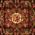 thumbnail image 1 of Ahgly Company Indoor Square Medallion Orange French Area Rugs, 6' Square, 1 of 1