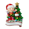 thumbnail image 5 of Personalized Toddler Christmas Ornament 2024 - Baby's 2nd Christmas Ornament 2024 - Baby Christmas Ornament Baby Decorating Christmas Tree Ornament Red and Green - Free Customization, 5 of 10