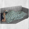 thumbnail image 6 of Underwater Soft Flannel Fleece Throw Blanket, Cartoon Seahorse Cuttlefish Octopus and Shark, Cozy Plush for Indoor and Outdoor Use, 50" x 60", Blue Multicolor, by Ambesonne, 6 of 6