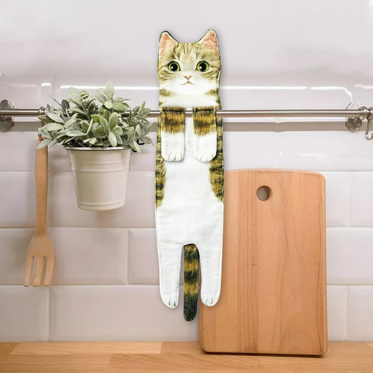 Dezsed Cute Cats Hand Towel For Bathroom Kitchen - Cute