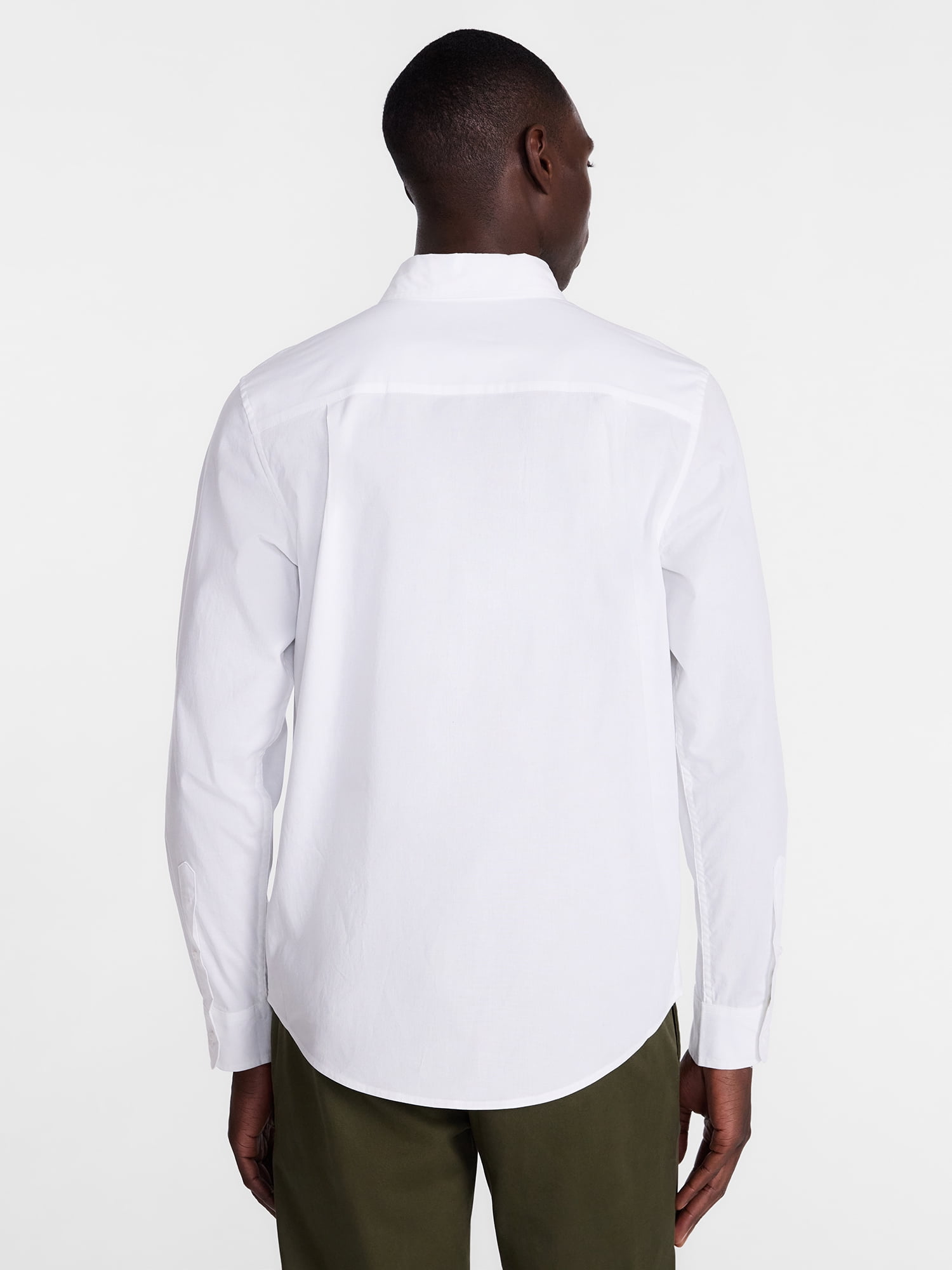 George Men's Poplin Shirt with Long Sleeves, Sizes S-3XL, LT-4XLT, 2XB-6XB