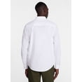 thumbnail image 3 of George Men's Poplin Shirt with Long Sleeves, Sizes S-3XL, LT-4XLT, 2XB-6XB, 3 of 5