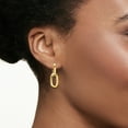 thumbnail image 2 of Ross-Simons Italian 14kt Yellow Gold Removable Paper Clip Link Hoop Drop Earrings, Women's, Adult, 2 of 6