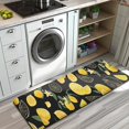thumbnail image 3 of Yellow Lemon Fruit Slices Black Pattern Kitchen Rug Mat,Kitchen Runner Rugs Non Skid Washable,Decorative Kitchen Floor Mats for Kitchen,Sink,Laundry,17"x47.2", 3 of 7