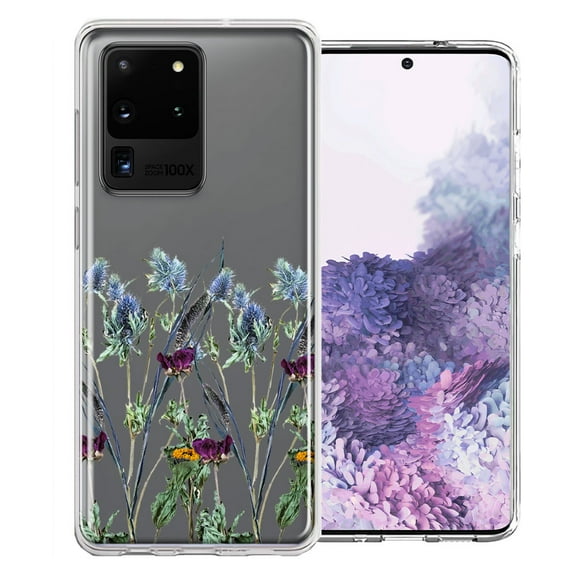 MUNDAZE For Samsung Galaxy S20 Ultra Country Dried Flowers Design Double Layer Phone Case Cover