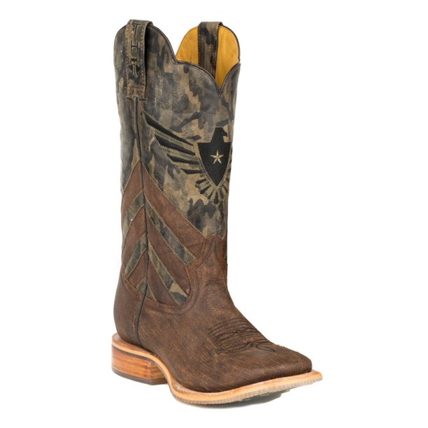 Tin Haul Tin Haul Western Boots Mens Camo Shaft Brown 140200007