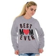 thumbnail image 4 of Best Mom Ever Worlds Mothers Day Love Women Crewneck Sweatshirt Brisco Brands M, 4 of 6