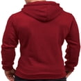 thumbnail image 4 of Men Fall Winter Hoodies Long Sleeve Tracksuit Zip Slim Hooded Coat Male Jacket Plus Size, 4 of 6