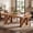 Dark Brown, variant on Fnova 63'' Farmhouse Dining Table for 4-6 People, Rectangular Dinner Table with Sturdy X-Shaped Base, for Dining Room, Living Room, Kitchen & Home Office