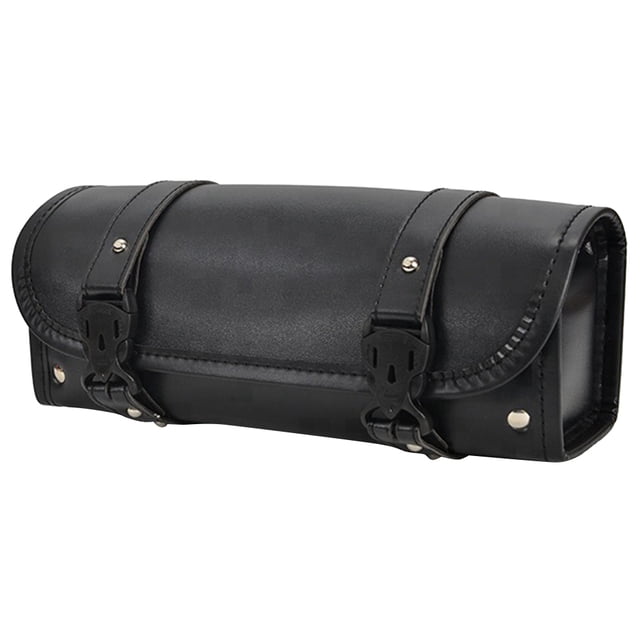 Miangastore Handy Motorcycle Hanging Bag Leather Modified Motorcycle Saddlebag Hanging Pouch Gadget Box for Motorcycle