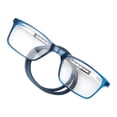 thumbnail image 2 of HBMYN Magnetic Reading Glasses for Women And Men,Portable Hanging Glasses for Computer Reading,Telescopic Feet Magnetic Glasses,Anti-Lost,Blue +2.5D, 2 of 7