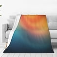 thumbnail image 1 of Balery yellow orange and teal Manta de Felpa Suave y Acogedora – Cobija de Franela Aterciopelada para Cama, Lavable y Cálida para Sofá, Mascotas, Transpirable-40"x30", 1 of 7