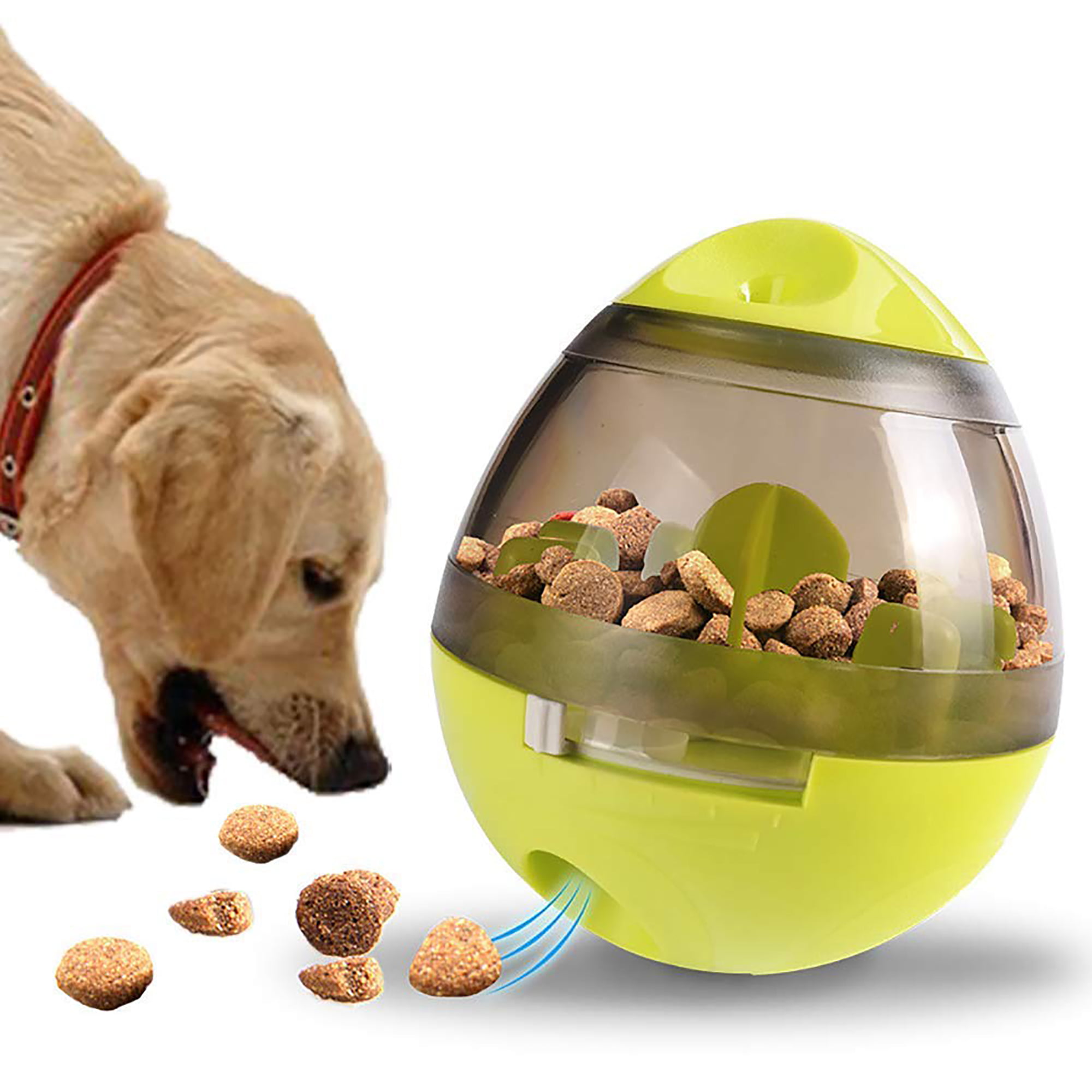 Pet Dog Toys Food Dispenser Play Ball Bone Training Chew Interactive Puzzle  US