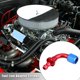 thumbnail image 2 of Auto 4AN 90 Grados Hembra Giratorio Manguera Conexión Extremo Adaptador Rojo Azul AN4, 2 of 8