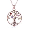 thumbnail image 1 of Collier Pendentif Arbre de Vie en Argent Sterling Multi-Couleurs, 1 of 1
