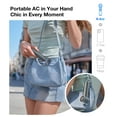 thumbnail image 4 of TORRAS COOLiFY iva Handheld Fan with Ice Cooler, 0-100 Adjustable Speed, Super Mini Powerful Portable Fan 5000mAh Rechargeable, Hand Fans for Travel Essen, 4 of 9