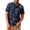 A258-Dark Blue, variant on Kalauyu Button Down Shirts for Men Plaid Print Short Sleeve Shirts Casual Button-Up Blouse Summer Beach Outdoor Daily Wear Tops
