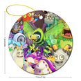 thumbnail image 2 of My Singing Monsters Circular Ceramic Pendants Christmas Tree Decorations Hanging Ornaments Xmas Round Ornaments 2 Pcs, 2 of 8