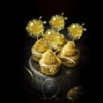 thumbnail image 3 of Scheam Gold Firework Cupcake Toppers Star Sparkle Tinsel Cake Picks Food Fruit Toothpicks Cocktail Stirrers Foil Tassel Cake Decorations for Christmas New Year Wedding Party 30 Pcs, 3 of 7
