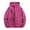 Hot Pink hooded hiking jacket women a1, variant on Women's Long Sleeve Jacket with Hood Trendy Solid Color Zip Up Outerwear Warm Lightweight Insulated Windbreaker Casual Fall Winter Clothes, Pink S