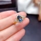 thumbnail image 2 of Anillos para mujer, regalos para mujer, nuevo anillo de estrella con incrustaciones de circonita azul oscuro, anillo de moda., 2 of 2