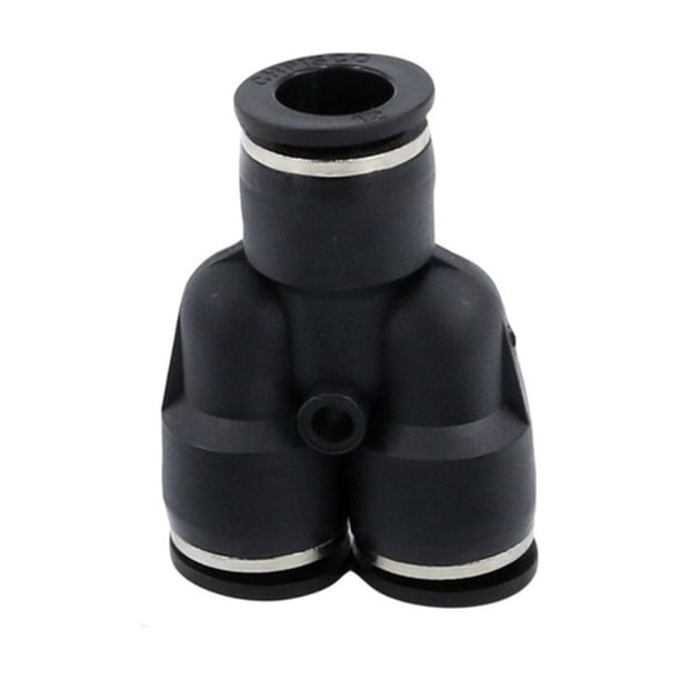Puerto de 3 vías en forma de aire neumático neumático 12 mm 8mm 10mm 6mm 4mm SOBREDOSIS Tubo de manguera Push en conectores de accesorios de plástico de gas de gas accesorios rápidos