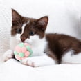 thumbnail image 5 of Cat Toy Ball with Sound Colorful Bouncing Plush Ball Interactive Kitten Plaything Stretchy Toy for Cats, 5 of 6