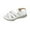 White, variant on VEKDONE Beach Sandals for Women Women's Fashion Casual Summer New Style Solid Color Thick Bottom Beach Fish Mouth Wedge Sandals