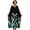 Gold Teal Feather Graphic, variant on Women Kaftan Plus Size Moo Moo for Women Cover ups Maxi Long Caftan Swimsuit Bathing Suit Cover Up