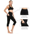 thumbnail image 3 of Stelle Women's Yoga Capri Yoga Pants with Side Pocket, 3 of 4