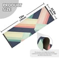 thumbnail image 5 of Yayeee Runner Rug for Bedroom 2'x6' Machine Washable Hallway Non Slip Mat, Green Stripes, 5 of 8