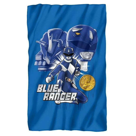 Power Rangers Blue Ranger Fleece Blanket 36' x 58'