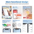 thumbnail image 4 of Alarma de humo Sensor de advertencia de incendio WiFi Tuya App Control de voz de 2,4 GHz para la seguridad de la cocina del hogar FLhrweasw El nuevo, 4 of 9