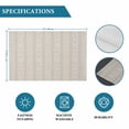 thumbnail image 6 of Light Brown Striped Placemats Set of 8, Modern Abstract Art Geometric Stripes Placemats for Dining Table, Place Mats for Kitchen Tabletop, Waterproof Wipeable Dining Table Mats Set, 6 of 9
