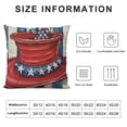 thumbnail image 5 of Pillow Cover Hat Throw Pillow Case Red Blue Cushion Cover Decorative for Home Office, 5 of 5